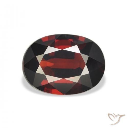 4.09ct Natürlicher dunkelrot Almandin-Granat, Oval, VS