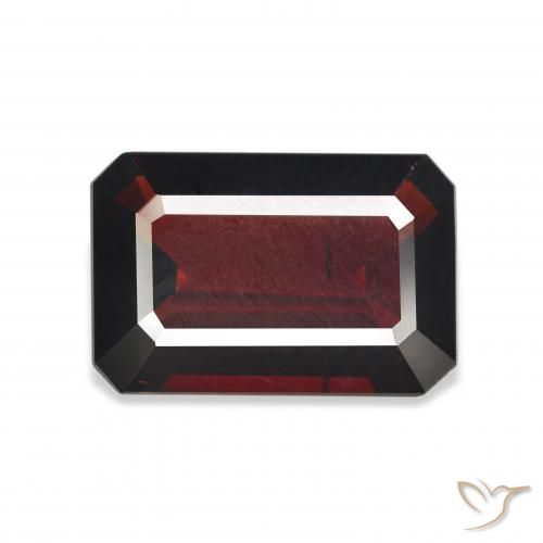 9.36ct Natürlicher dunkelrot Almandin-Granat, Smaragdschliff, VS