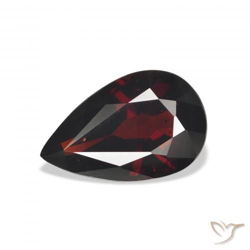 7.72ct Natürlicher dunkelrot Almandin-Granat, Birnenform, VS
