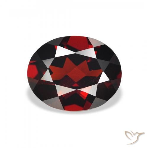 2.83ct Natürlicher tiefrot Almandin-Granat, Oval, VVS-VS