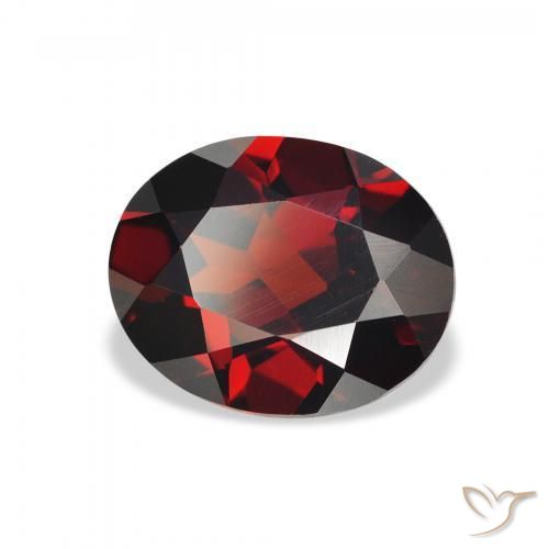 9,17 ctw natürlicher tiefrot Almandin-Granat, Oval Schliff, VVS-VS