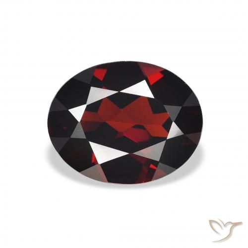 2.87ct Natürlicher tiefrot Almandin-Granat, Oval, VVS-VS