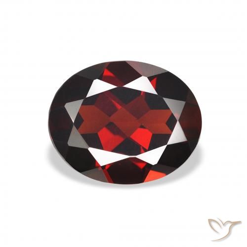 3.17ct Natürlicher dunkelrot Almandin-Granat, Oval, VVS-VS