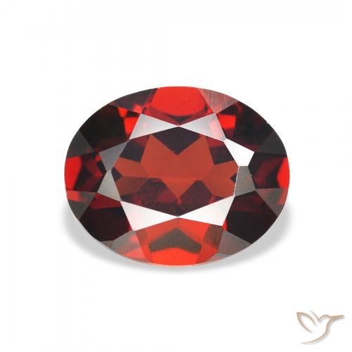 2.98ct Natürlicher Mittelrot Almandin-Granat, Oval, VVS-VS
