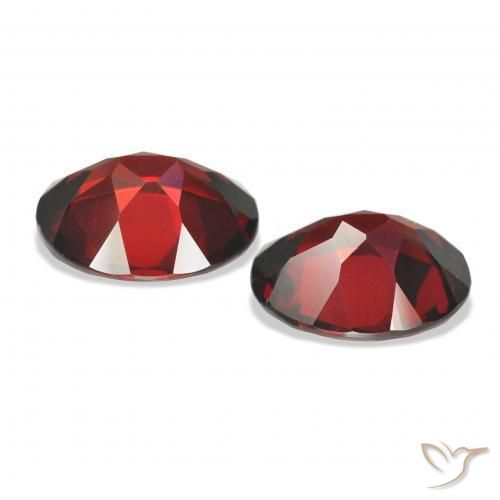 7.55 ct natürliche dunkelrot Almandin-Granat-Edelsteine, Oval, VVS-VS