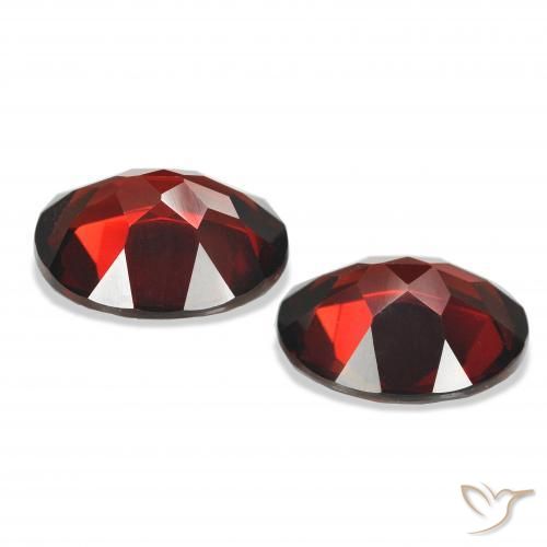 8.16 ct natürliche dunkelrot Almandin-Granat-Edelsteine, Oval, VVS-VS