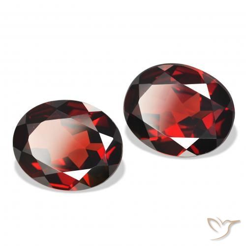 7.00 ct natürliche tiefrot Almandin-Granat-Edelsteine, Oval, VVS-VS