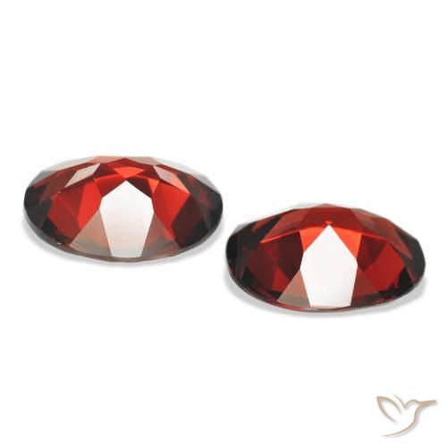 7.00 ct natürliche tiefrot Almandin-Granat-Edelsteine, Oval, VVS-VS