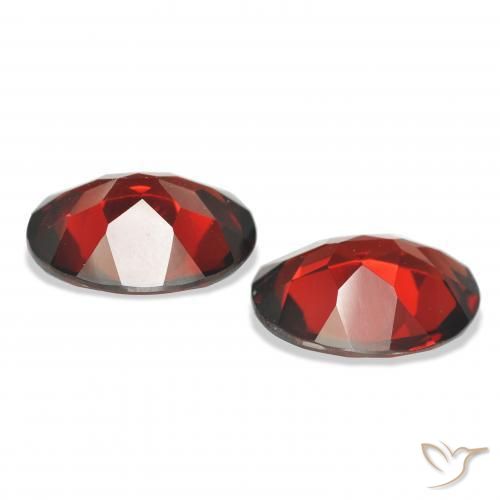 7.28 ct natürliche dunkelrot Almandin-Granat-Edelsteine, Oval, VVS-VS