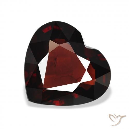 5.90ct Natürlicher tiefrot Almandin-Granat, Herz, VS