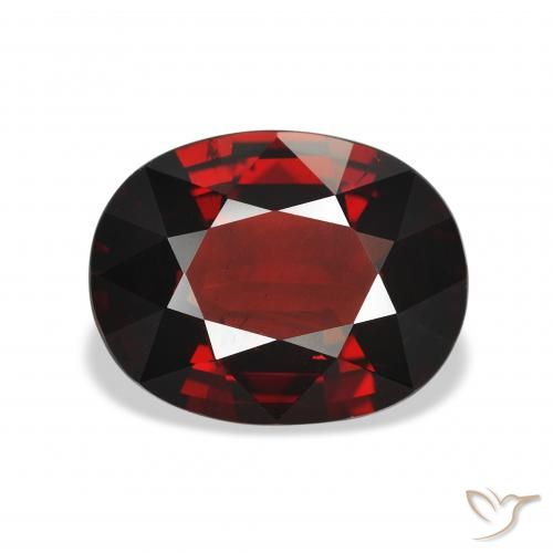 4.28ct Natürlicher dunkelrot Almandin-Granat, Oval, VS