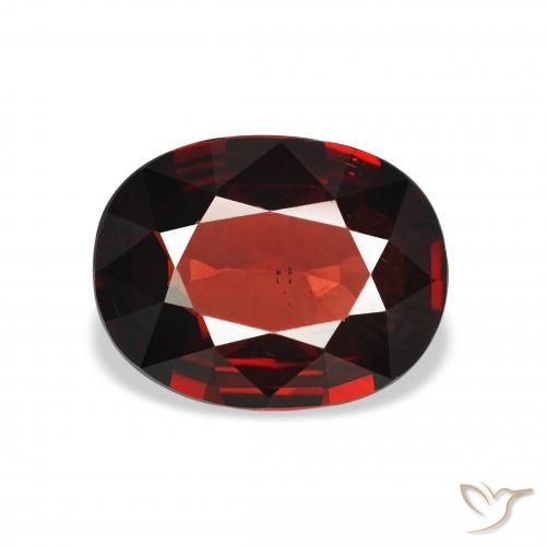 3.19ct Natürlicher dunkelrot Almandin-Granat, Oval, VS