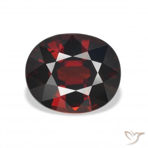 5.22ct Natürlicher dunkelrot Almandin-Granat, Oval, VVS