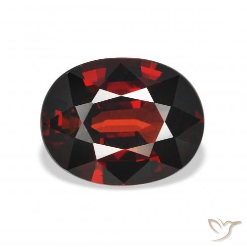 4.13ct Natürlicher dunkelrot Almandin-Granat, Oval, VVS