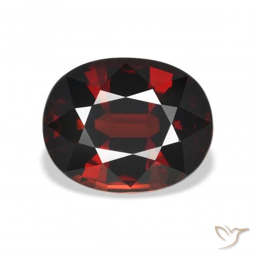 5.09ct Natürlicher dunkelrot Almandin-Granat, Oval, VVS