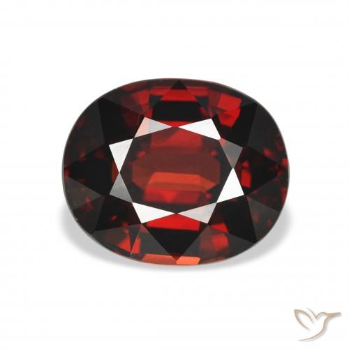 4.56ct Natürlicher tiefrot Almandin-Granat, Oval, VVS