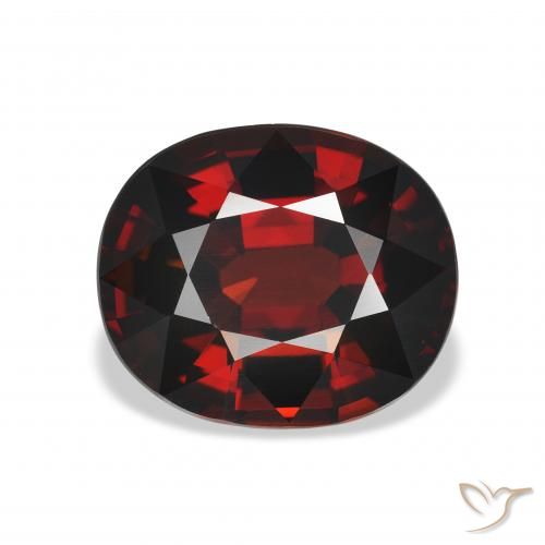 5.15ct Natürlicher Schwärzlich Rot Almandin-Granat, Oval, VVS