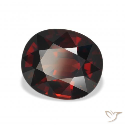 9,17 ctw natürlicher Schwärzlich Rot Almandin-Granat, Oval, VVS