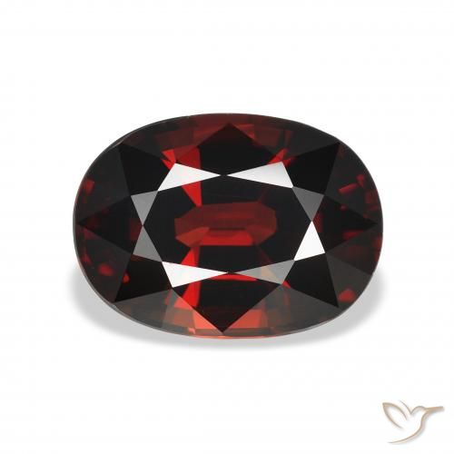4.54ct Natürlicher Schwärzlich Rot Almandin-Granat, Oval, VVS