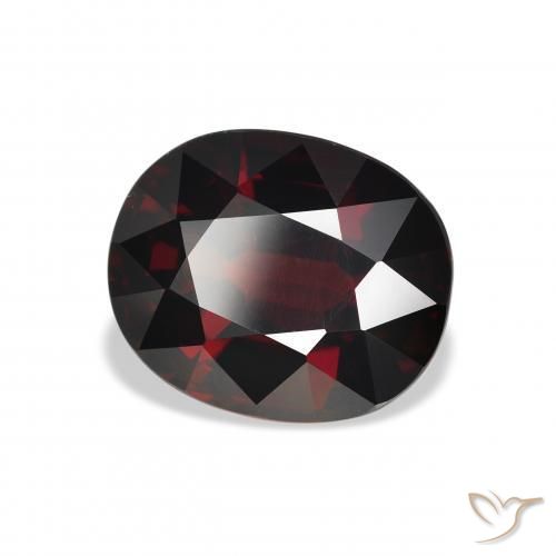 9,17 ctw natürlicher Schwärzlich Rot Almandin-Granat, Oval, VVS
