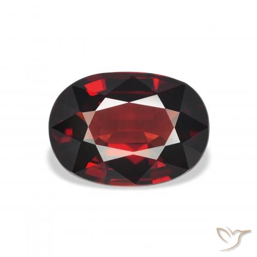 4.02ct Natürlicher tiefrot Almandin-Granat, Oval, VVS