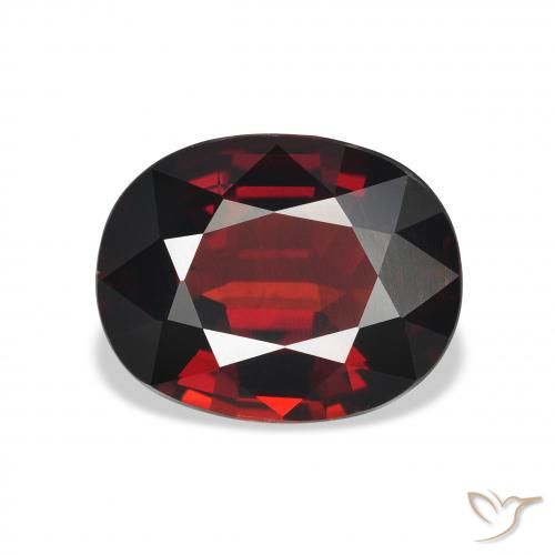 5.40ct Natürlicher tiefrot Almandin-Granat, Oval, VVS