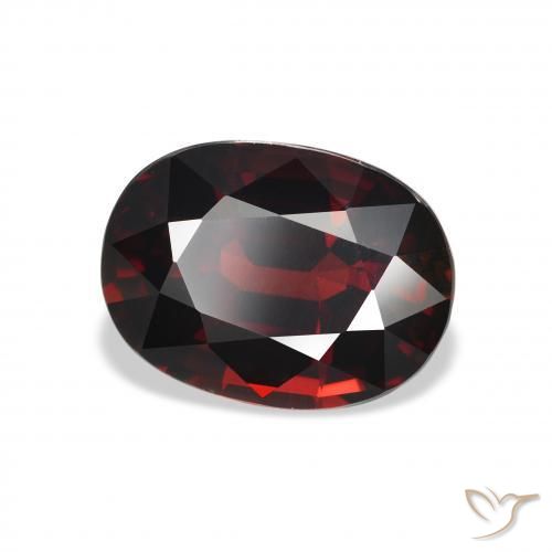 9,17 ctw natürlicher Schwärzlich Rot Almandin-Granat, Oval, VVS