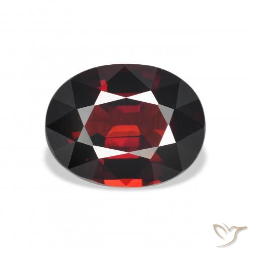5.34ct Natürlicher tiefrot Almandin-Granat, Oval, VVS
