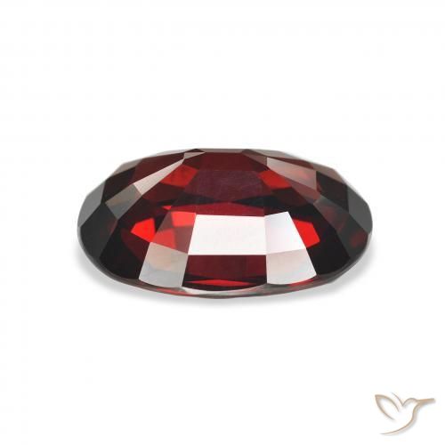 9,17 ctw natürlicher Schwärzlich Rot Almandin-Granat, Oval, VVS