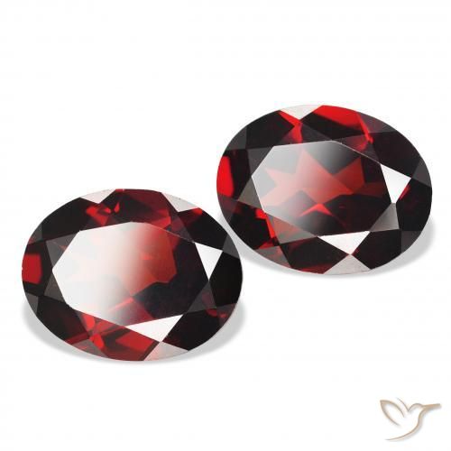 4.26 ct natürliche tiefrot Almandin-Granat-Edelsteine, Oval, VVS-VS