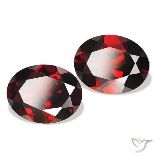 4.72 ct natürliche tiefrot Almandin-Granat-Edelsteine, Oval, VS
