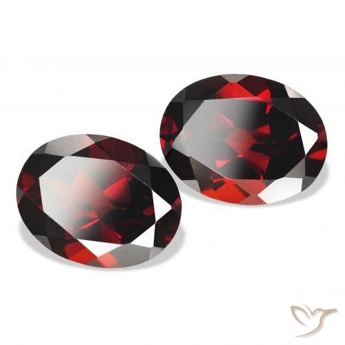 4.51 ct natürliche Tiefes Blutrot Almandin-Granat-Edelsteine, Oval, VS