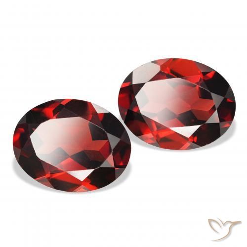 4.09 ct natürliche dunkelrot Almandin-Granat-Edelsteine, Oval, VS
