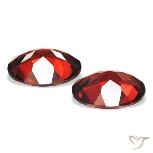 4.09 ct natürliche dunkelrot Almandin-Granat-Edelsteine, Oval, VS