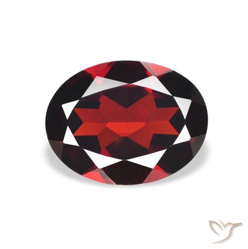 2.07ct Natürlicher tiefrot Almandin-Granat, Oval, VVS-VS