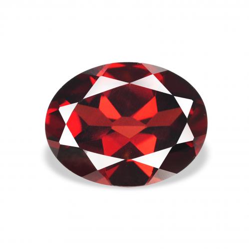 2.30ct Natürlicher dunkelrot Almandin-Granat, Oval, VVS-VS