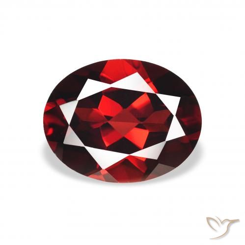 2.29ct Natürlicher Tiefes Blutrot Almandin-Granat, Oval, VVS-VS