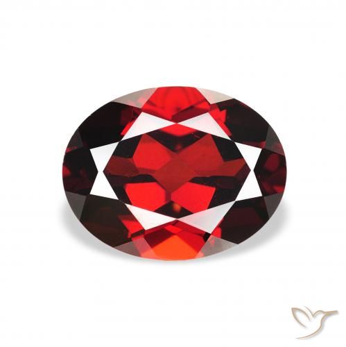 2.42ct Natürlicher dunkelrot Almandin-Granat, Oval, VS