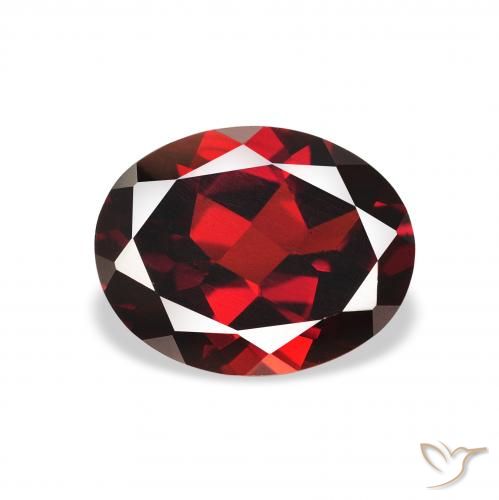 2.12ct Natürlicher tiefrot Almandin-Granat, Oval, VS