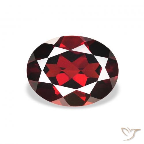 2.45ct Natürlicher tiefrot Almandin-Granat, Oval, VS