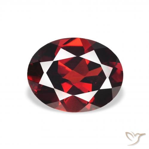 2.17ct Natürlicher dunkelrot Almandin-Granat, Oval, VS