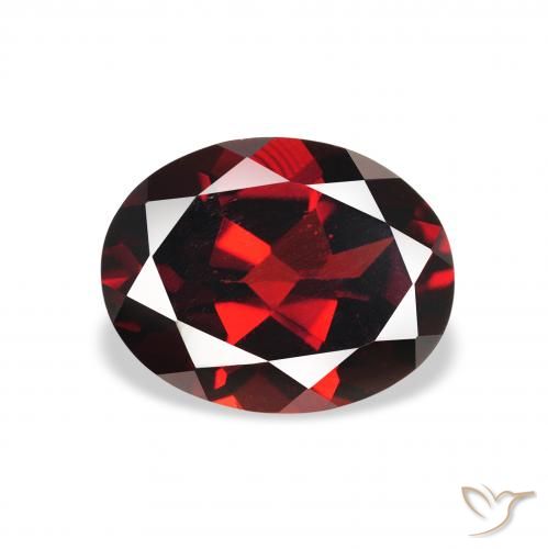 2.37ct Natürlicher dunkelrot Almandin-Granat, Oval, VS