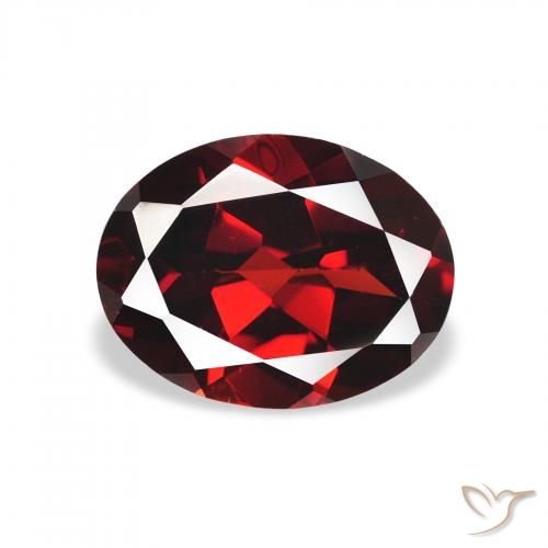 1.96ct Natürlicher tiefrot Almandin-Granat, Oval, VS