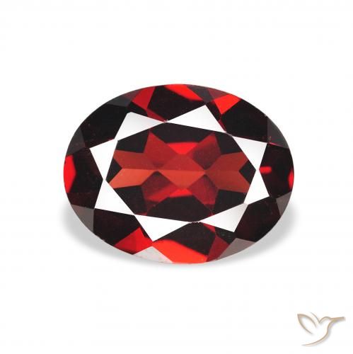 2.03ct Natürlicher tiefrot Almandin-Granat, Oval, VS