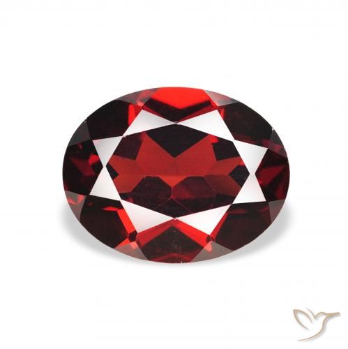 2.31ct Natürlicher dunkelrot Almandin-Granat, Oval, VS