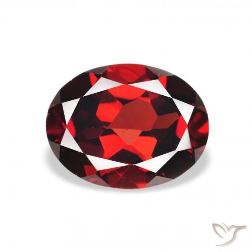 2.21ct Natürlicher dunkelrot Almandin-Granat, Oval, VS