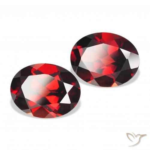4.48 ct natürliche tiefrot Almandin-Granat-Edelsteine, Oval, VVS-VS