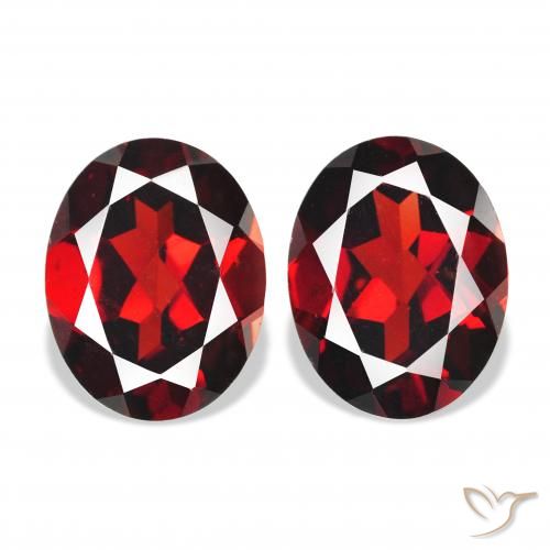 4.67 ct natürliche tiefrot Almandin-Granat-Edelsteine, Oval, VVS-VS