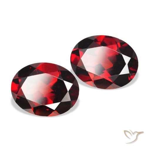 4.67 ct natürliche tiefrot Almandin-Granat-Edelsteine, Oval, VVS-VS