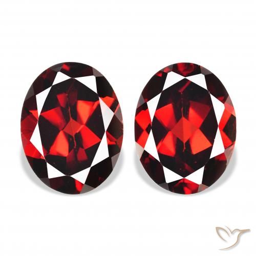 4.33 ct natürliche dunkelrot Almandin-Granat-Edelsteine, Oval, VS